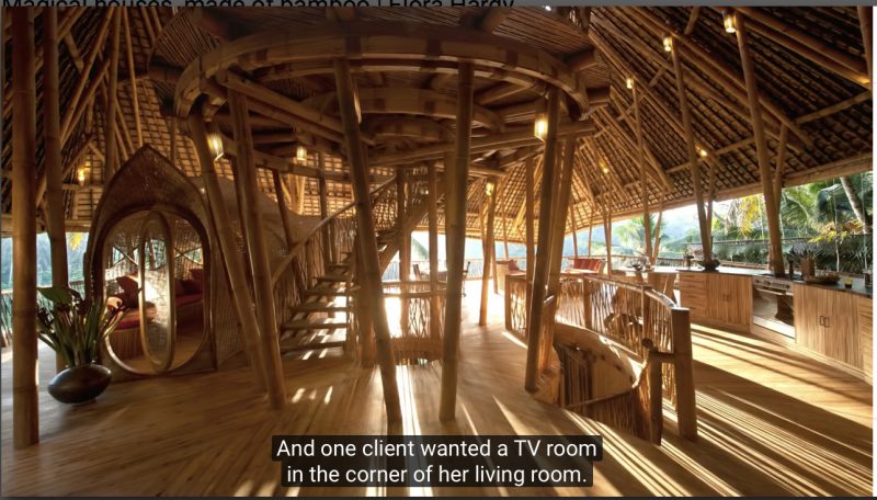 Bali Bamboo Home Interior under construction